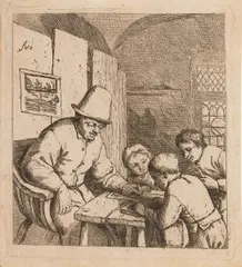 Untitled by Adriaen van Ostade, etching, sold Dec 2024