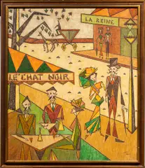 French Cityscape by John Francis Nagy, oil on canvas, sold Nov 2024