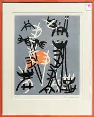 Abstract Composition by Giuseppe Capogrossi, lithograph, sold Nov 2024
