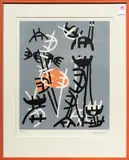 Abstract Composition by Giuseppe Capogrossi, lithograph, sold Nov 2024
