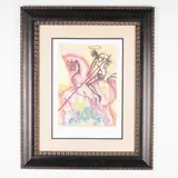 Untitled by Salvador Dalí, lithograph from the Les Chevaux de Dali portfolio, sold Apr 2025
