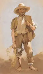 Untitled by Frederic Remington, Mixed Media on Paper 15.25"x9.5" Sheet. Exceptional, sold Oct 2026