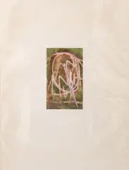 Inclined by Maurice Sievan, 1970, Mixed Media on Paper, sold Feb 2026