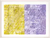 Motion Study in Yellow and Purple by Mary Nelson Sinclair, 2022, Mixed Media on Paper, sold Feb 2026