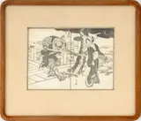 Hokusai Manga by Katsusika Hokusai, Woodblock Print, sold Mar 2026