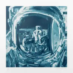 Moonwalker by Michael Kagan, 2024, Screenprint in Colors on Magnani Incisioni, sold Mar 2026