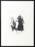 Demonic Figures by Robert Dandarov, 1985, Mixed Media on Paper, sold Feb 2026