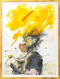 Vincent by Robert Dandarov, 1982, Mixed Media on Paper, sold Feb 2026