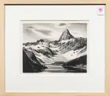 Sierra Fantasy by Ray Bertrand, 1940, lithograph on watercolor paper, sold Nov 2024