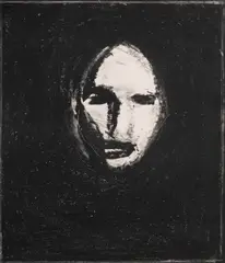 Face II by Nathan Oliveira, 1966, lithograph, sold Jan 2025