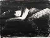 Man & Woman by Nathan Oliveira, 1966, lithograph, sold Jan 2025