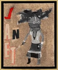 A Hopi for Janet by David Porter, Mixed Media Collage on Canvas, sold Feb 2026