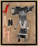 A Hopi for Janet by David Porter, Mixed Media Collage on Canvas, sold Feb 2026