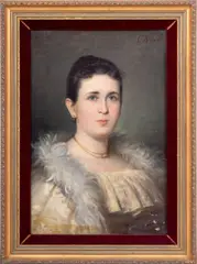 Portrait of a Woman by C. Keils, 1902, Oil on Canvas, sold Feb 2026