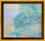 Post-Impressionist Abstract Landscape Scene by Ernest Garthwaite, 2017, Mixed Media with Gold Leaf on Canvas, sold Feb 2026