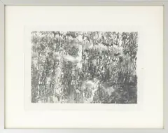 Abstract Landscape Scene by Sandra C. DeSando, Graphite, sold Feb 2026