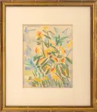 Abstract Composition by Theo Hios, 1960, Pastel on Paper, sold Feb 2026