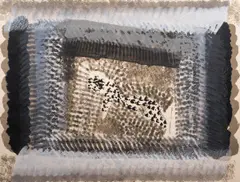 One Down by Howard Eliot Hodgkin, 1981, lithograph in colors, sold Jan 2025