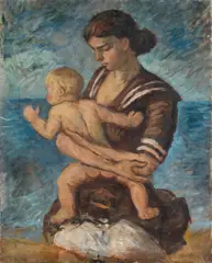 Alzira and Anna by Waldo Peirce, 1935, oil on canvas, sold Jan 2025