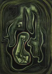 Object on the Plateau by Cady Wells, 1968, mixed media, sold Jan 2025