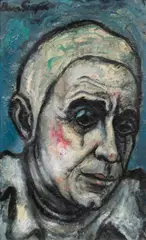 Singer (American by Bernice Lee, oil on board, sold Jan 2025