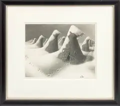 January by Grant Wood, 1938, Lithograph on Wove Paper, sold Mar 2026