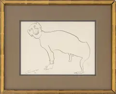 Naked Man by Nahum Tschacbasov, Ink on Paper, sold Mar 2026