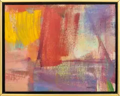 Abstract Composition by Donald Kunz, Oil on Canvas, sold Mar 2026