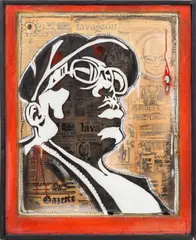 Biggie Smalls by Eric Lavazzon, Mixed Media with Collage Elements on Panel, sold Mar 2026