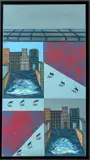 Cityscape Vignettes by Graciela Cassel, Acrylic on Canvas, sold Mar 2026