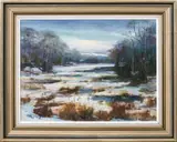 Winter Landscape Scene by Andrew Menna, Oil on Canvas, sold Mar 2026