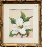 White Flower by Zita Blenthal, oil on canvas, sold Dec 2024