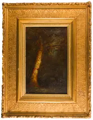 Tree by Dwight Williams, oil on board, sold Dec 2024
