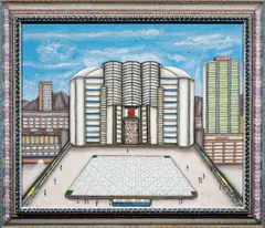 Untitled by Alexander A. Maldonado, 1973, oil on canvas board, sold Dec 2024