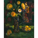 Still Life with Flowers by Alan McCorkle, oil on canvas, sold Dec 2024