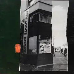 City Section 1" (City Lights Bookstore) by Jamie Chase, 2001, mixed media on paper affixed to board, sold Dec 2024