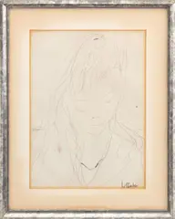 Portrait of a Woman by Gino Hollander, Ink on Paper, sold Mar 2026