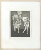 Saintly Encounters by Paul Sheriff, Etching, sold Mar 2026