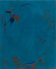 Abstract Composition in Blue by Robert O'Meara, Oil on Canvas, sold Mar 2026