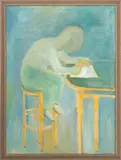 Boy Drawing II by Allen Edward Kubach, 1965, Oil on Canvas, sold Mar 2026