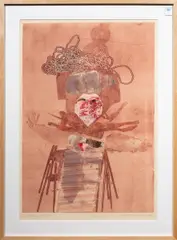 Untitled by Marianne Diffenderfer, monotype, sold Jan 2025