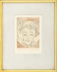 Masque by Man Ray, 1969, Etching and Aquatint in Colors, sold Apr 2026