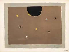 Somber Planet by Manfred Schwartz, Lithograph in Colors on Paper, sold Apr 2026