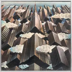 Cityscape Scene by Stanislaw Zagorski, 1982, Mixed Media, sold Apr 2026