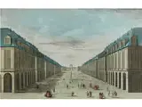 Untitled by La grande Place de Petersbourg, engraving, offered Sep 2017