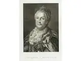 Bildnis Katharina ii (die Grosse) by Paolo Cassoni, 1779 – 1842, etching, sold Apr 2018