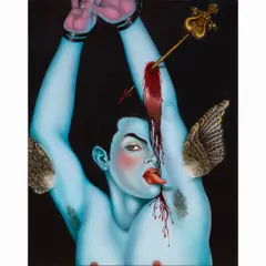 Untitled by Tino Rodríguez, oil on panel, sold Feb 2025