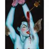 Untitled by Tino Rodríguez, oil on panel, sold Feb 2025
