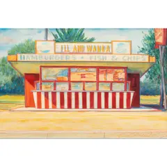 Untitled by Darrell Hill, mixed media on paper, sold Feb 2025