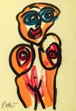 Untitled (Portrait of a Nude Woman) by Peter Robert Keil, Acrylic on Masonite, sold Apr 2026